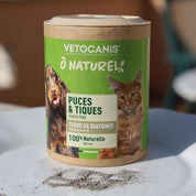 Poudre Puces & Tiques pour Chiens et Chats à la Terre de Diatomée