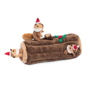 Holiday Zippy Burrow - Yule Log - Jouet pour chien