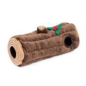 Holiday Zippy Burrow - Yule Log - Jouet pour chien