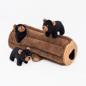 Zippy Burrow - Black Bear Log - Jouet pour chien